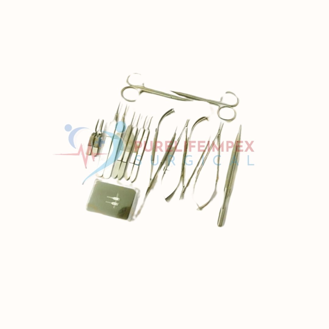 Micro Hand Surgery Instrument Set Microvascular Clamp Surgical Suture Kit